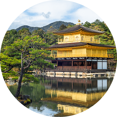 京都レンタル着物じゅぱん 金閣寺写真